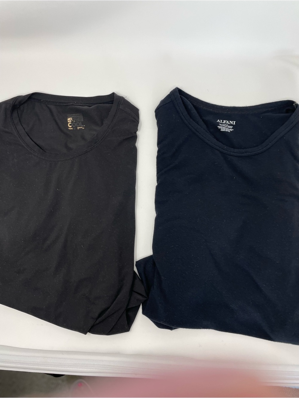 Alfani Black Crew Neck Tee